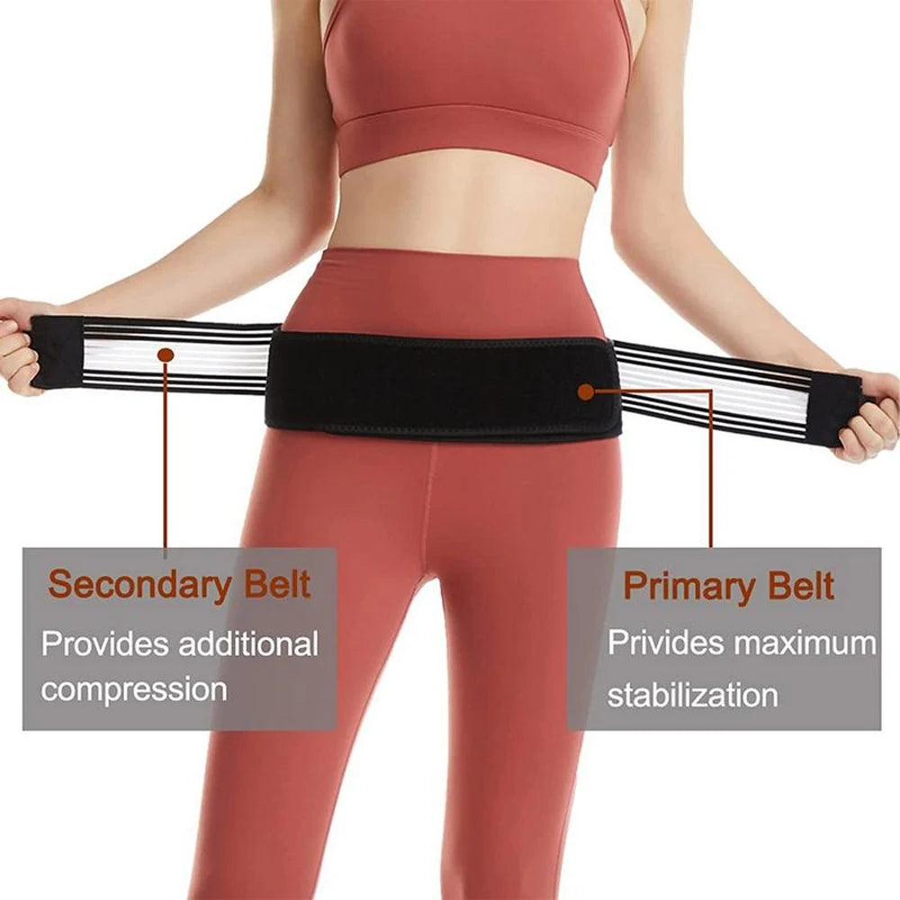 DGE Hip Belt - Lower Back & Pelvic Support Brace for Men and Women - Sciatica & Lumbar Pain Relief