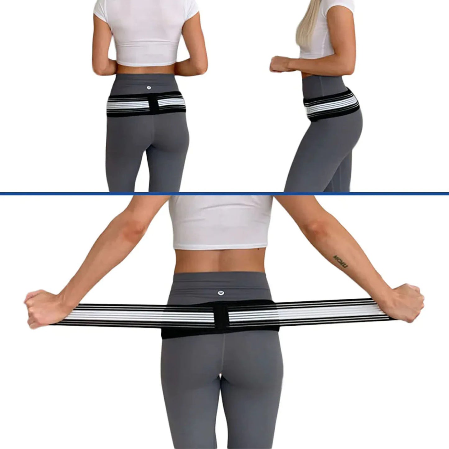 DGE Hip Belt - Lower Back & Pelvic Support Brace for Men and Women - Sciatica & Lumbar Pain Relief